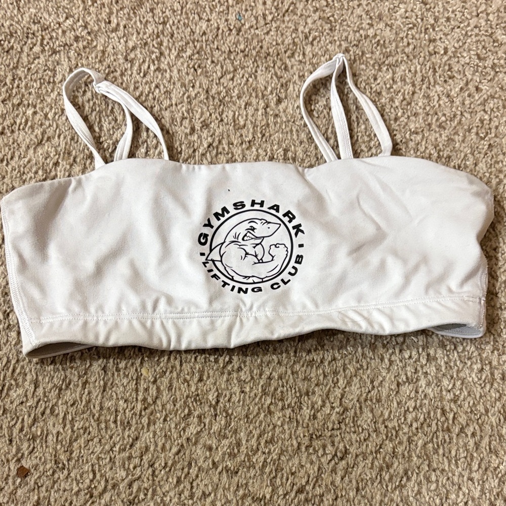 Gymshark White Fitness Top Legacy Sports Bra